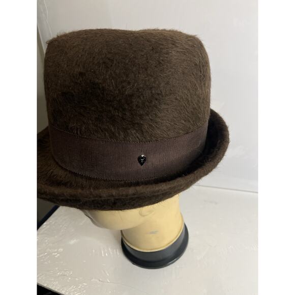 Helen Kaminski Australia Hat Mocha 100% Rabbit Fur Felt Woman's One Size Trilby - Picture 10 of 16